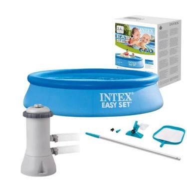 Imagem de Piscina Inflável Easy Set Intex 1.942 Litros Com Bomba Filtrante e Kit
