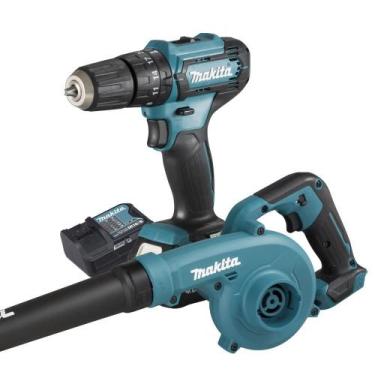 Imagem de Kit Parafusadeira/Furadeira de Impacto + Soprador 600W + Bateria - Mak