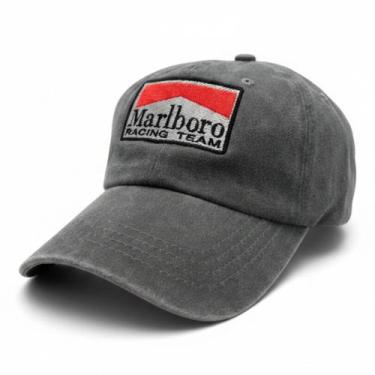 Imagem de Bone Desbotado Estilo Marlboro Vintage F1 Anos 80 Racing - Cinza - Luk