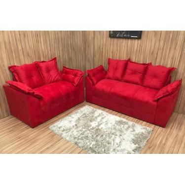 Imagem de Sofá 2 e 3 Lugares Vermelho 608 Paris - Alpoim