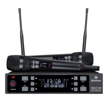 Imagem de Microfone Duplo sem Fio Waldman Fidelity 300, WFD-300/530