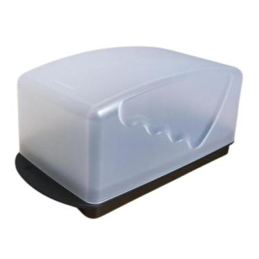Imagem de Tupperware para manteiga murano base transparente e tampa preta