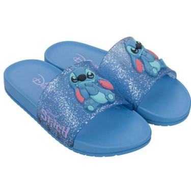 Imagem de Chinelo Infantil Grendene Mania Gaspea 22994 Meninas, Azul, 32/33