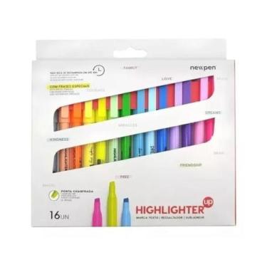 Imagem de Marca Texto Newpen Up 16 Cores - New Pen
