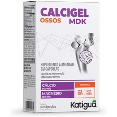 Imagem de Calcigel MDK Ossos Cálcio + Magnésio + Vitamina D3 + Vitamina K2 Katig