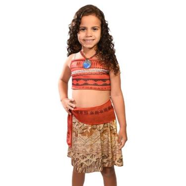 Imagem de Fantasia Moana Infantil Vestido Original Disney - Baby Brink / Super M