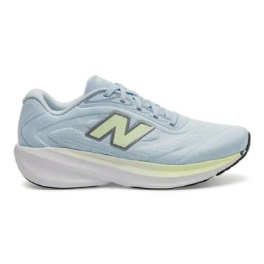 Imagem de Tenis New Balance Fresh Foam 680 V9 Feminino, 37, Azul claro, Verde cl