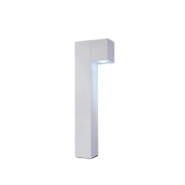 Imagem de Poste Balizador Cube Branco Aço/Termoplastico 1E27 50X15,5CM - IDEAL