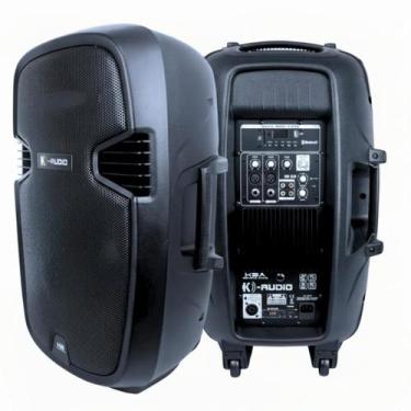 Imagem de Caixa Ativa 12 Polegadas K-Audio Bluetooth USB Amplificada 250W RMS Pr