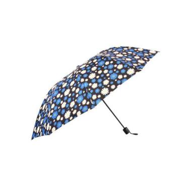 Imagem de Sombrinha Automática Flores Azul N226244-8 - Quanhe