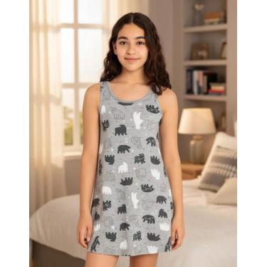Imagem de Camisola Regata Algodão Várias Estampas Nº 10 Ao 16 Malwee, 10, Mescla