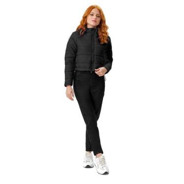 Imagem de Jaqueta Casaco Infantil Menina Puffer Capuz Minty Bobojaco, Preto, 18