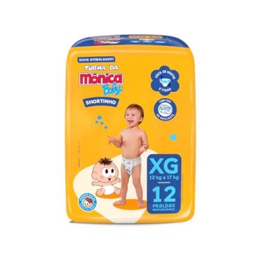 Imagem de Fralda Turma da Mônica Baby Shortinho Jumbinho XG 12 Unidades