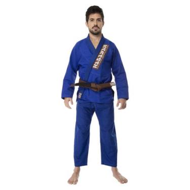 Imagem de Kimono Haganah F300 Jiu-Jitsu, A1, Azul