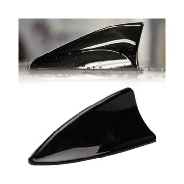 Imagem de Antena tubarão preto brilhante universal - Shark Fin - GRUD COMERCIO A