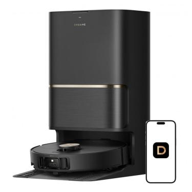 Imagem de Robô Aspirador e Esfregão Dreame L50 Ultra Preto com Autoesvaziamento, Sucção 19.500Pa e HyperStream DuoBrush 110V