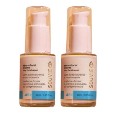 Imagem de Kit 2 Sérum Facial Diurno 45+ Hidrata Revitaliza 28ml Souvie