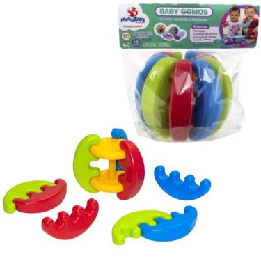 Imagem de Brinquedo Infantil Bola Gomos Masculino Montável Mordedor - MERCOTOYS