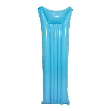 Imagem de Boia Colchão Inflável Grande Piscina Infantil Adulto Praia Azul - Well