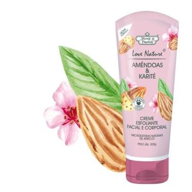Imagem de Creme Esfoliante Facial E Corporal Amêndoas & Karité Com Microesferas 