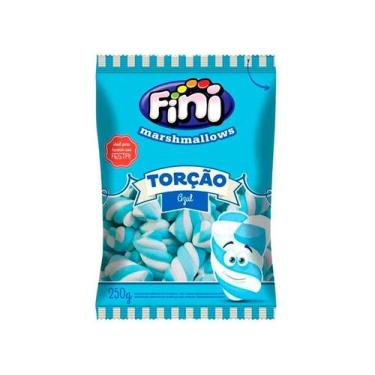 Imagem de Marshmallow Torção Azul - 1 unidade Pct. c/ 250g - Fini -