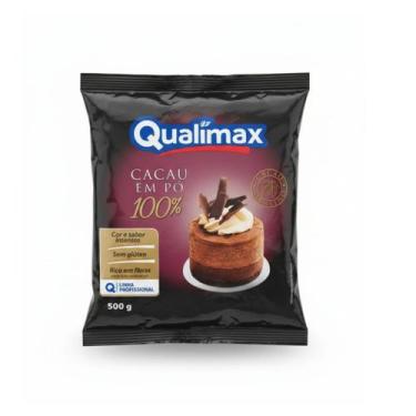 Imagem de Cacau em Pó Profissional Intenso 100% Cacau Qualimax - 500g