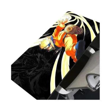 Imagem de Mouse Pad De Borracha HD Preto E Branco Naruto Uzumaki Para PC Gamer, 