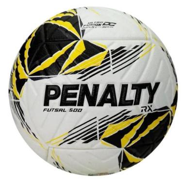 Imagem de Bola de Futsal Rx 500 Xxvi para Quadra Branco e Amarelo Penalty
