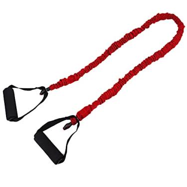 Imagem de Cinto elástico para ioga, corda de puxar, equipamento de ginástica Excerciser para alongamento corporal para ginástica para casa(Vermelho (15 libras))