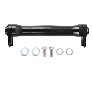 Imagem de YIJU dobrável em liga de alumínio Roda fácil para dobrável de transporte Barra de extensão Suporte traseiro Componentes, Preto