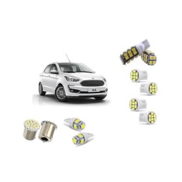 Imagem de Kit Lâmpadas Led Ford Ka 2014 A 2020 Super Branca