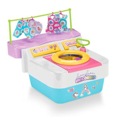 Imagem de Maquina De Lavar Infantil Unicórnio Brincar Com Água 8006 - Xplast