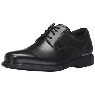 Imagem de Rockport Sapato Oxford masculino Charles Road bico liso, Preto, 7.5 Wide