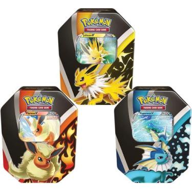 Linha Pokémon Latas Evoluçao Eevee Flareon - Copag