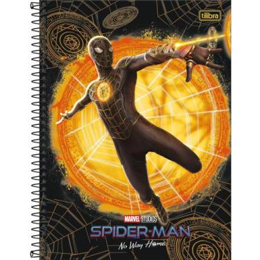 Imagem de Caderno Espiral Spider Man Black Capa Dura 1 Matéria 80 Folhas - Tilib