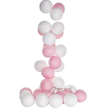 Imagem de Cordão de Luz Led Dakar Kit 20 Bolas Cormilu Rosa 110V