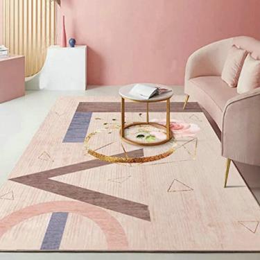 Imagem de Carpetes, decoração de interiores, tapetes de área grande para meninos e meninas, quarto de crianças, tapete de chão antiderrapante de fibra de poliéster, tapete de ioga, sofá de veludo de cristal sem pelos para sala de estar