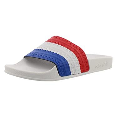 Imagem de adidas Adilette Mens Shoes Size 5, Color: White/Red/Blue