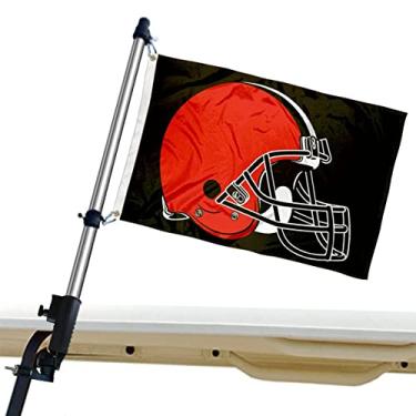 Imagem de WinCraft Suporte de montagem e suporte de suporte para carrinho de golfe Cleveland Browns