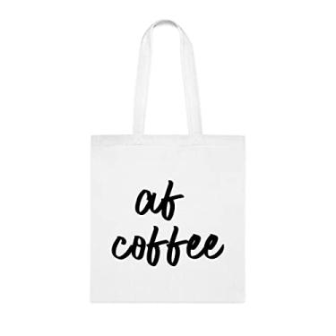Imagem de Af Coffee Tote Bag, Af Coffee Tote Gift, Af Coffee Shoulder Bag Af Coffee, Af Coffee Sacos Reutilizáveis, Cesta de Natal de Aniversário, Ideia de Presente Para Ela, Presente Para Ele,