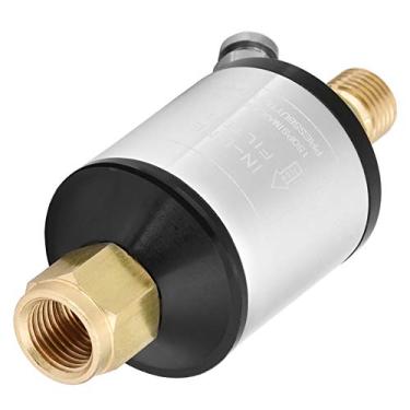 Imagem de Filtro de linha de ar de tinta novo separador de água de óleo filtro de linha de ar para pistola de pulverização ferramentas de ar 1/4" NPT filtro de armadilha de filtro de água de entrada e saída