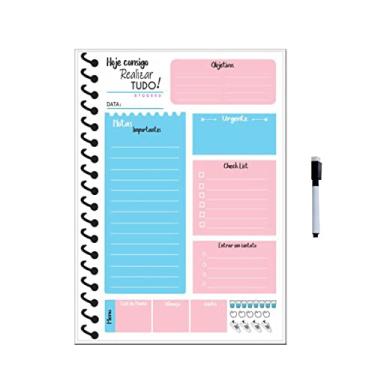 Imagem de Quadro Lousa Planejador Temático Hoje eu consigo! 60x40 Cm Metal