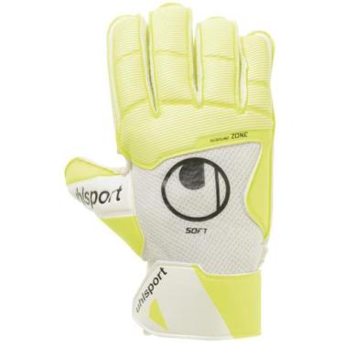 Imagem de Luva De  Goleiro Pure Alliance Spft Pro (10) Branco/Amarelo - Uhlsport