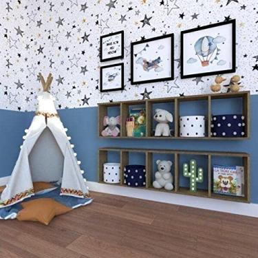 Imagem de Conjunto com 2 Nichos Alki Bramov Móveis Carvalho Mel