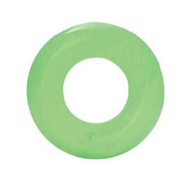Imagem de Boia Circular Neon Transparente 51cm Verde - Kit 3 Unidades - Bestway