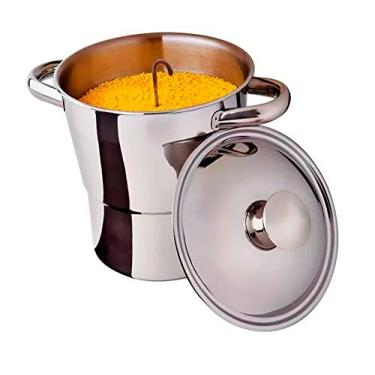 Imagem de Wincy Cuscuzeira Inox 16cm, 2,5 Litros, Aço Inox, Com Tampa