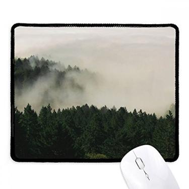 Imagem de Mousepad Mountain Fog Forest Cloud Sky Tapete de borracha para jogos