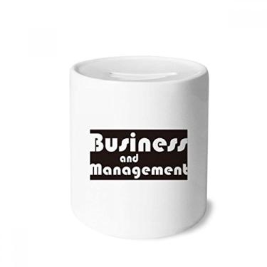 Imagem de DIYthinker Major Business and Management Caixa de dinheiro preta de cerâmica porta-moedas presente de cofrinho