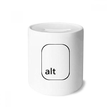 Imagem de DIYthinker Símbolo de teclado Alt caixa de dinheiro caixa de cerâmica porta-moedas presente de cofrinho