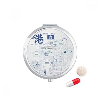 Imagem de Caixa de comprimidos de Hong Kong Famous Points da China, caixa de armazenamento de remédios